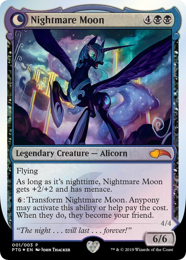 Nightmare Moon // Princess Luna 1 card from Ponies: The Galloping
