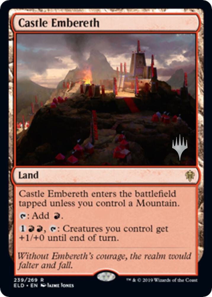 Castle Embereth 239 card from Promo Pack: Throne of Eldraine