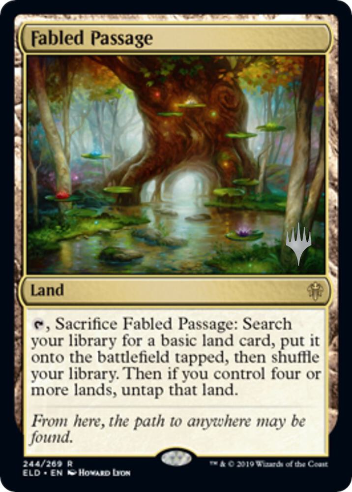 Fabled Passage 244 card from Promo Pack: Throne of Eldraine