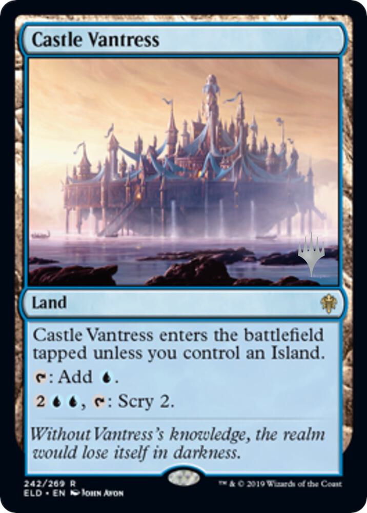 Castle Vantress 242 card from Promo Pack: Throne of Eldraine