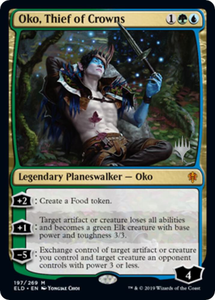 Oko, Thief of Crowns 197 card from Promo Pack: Throne of Eldraine