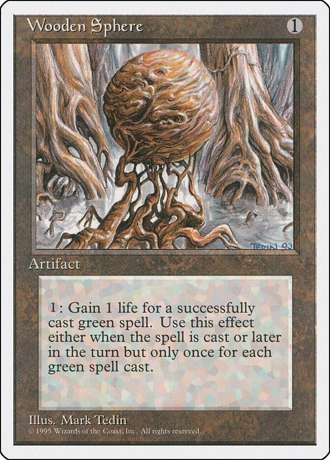 Wooden Sphere card from Fourth Edition