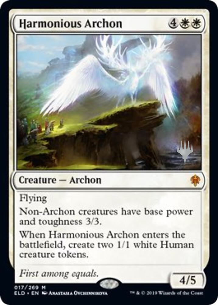 Harmonious Archon 17 card from Promo Pack: Throne of Eldraine