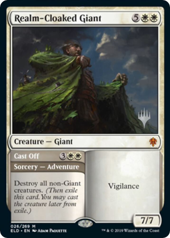 Realm-Cloaked Giant 26 card from Promo Pack: Throne of Eldraine