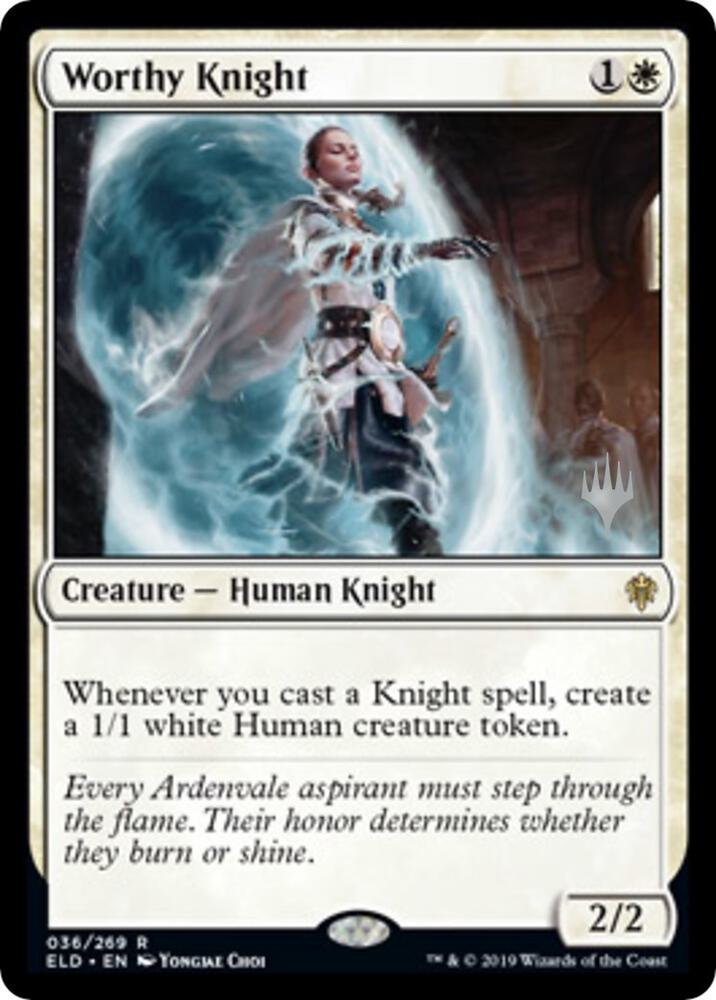 Worthy Knight 36 card from Promo Pack: Throne of Eldraine