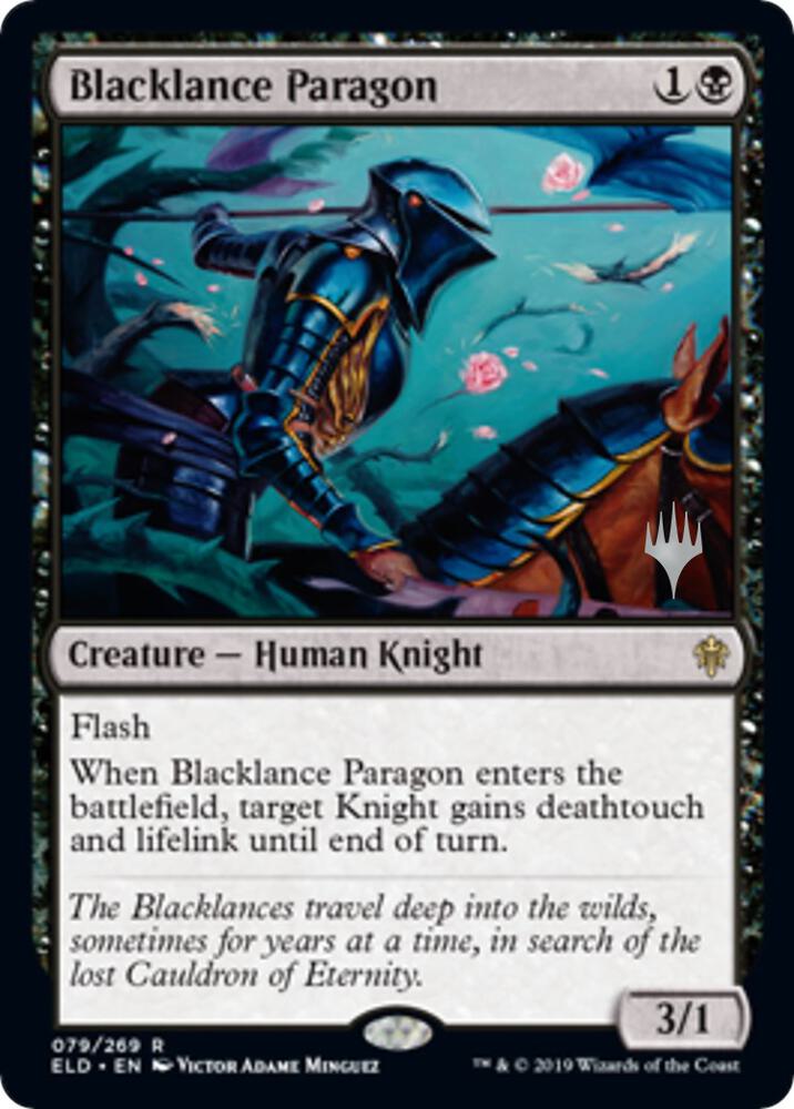 Blacklance Paragon 79 card from Promo Pack: Throne of Eldraine