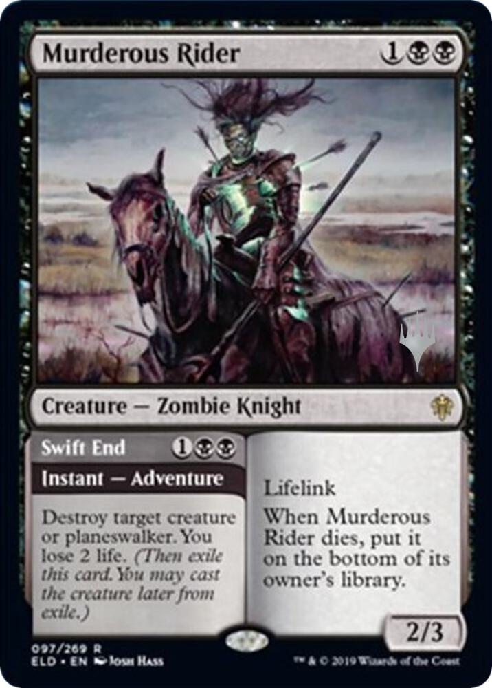 Murderous Rider 97 card from Promo Pack: Throne of Eldraine