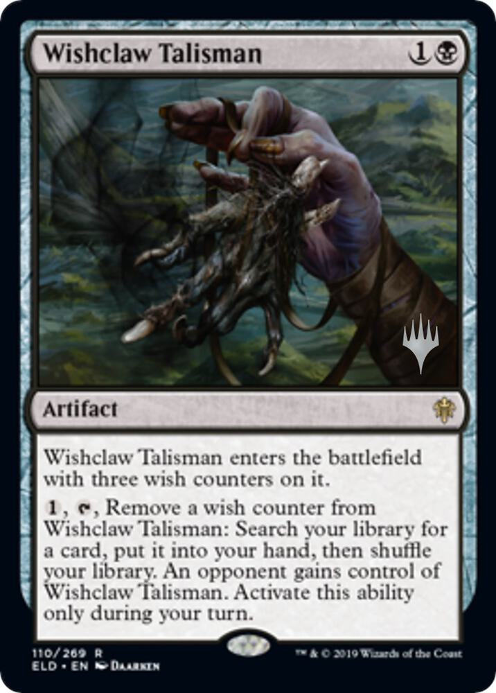 Wishclaw Talisman 110 card from Promo Pack: Throne of Eldraine