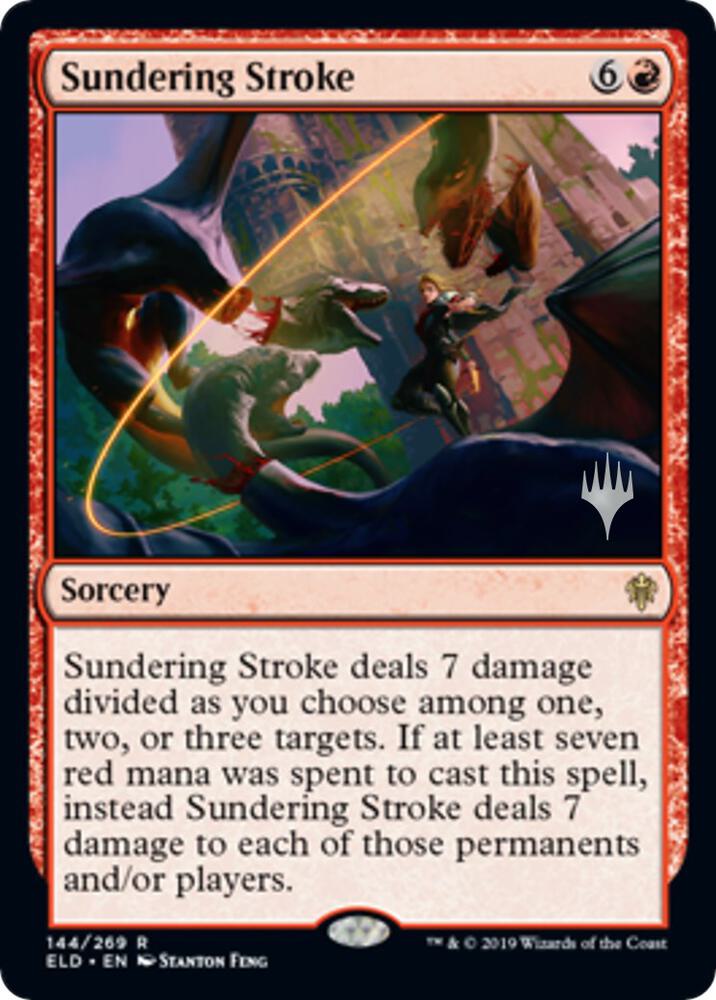 Sundering Stroke 144 card from Promo Pack: Throne of Eldraine