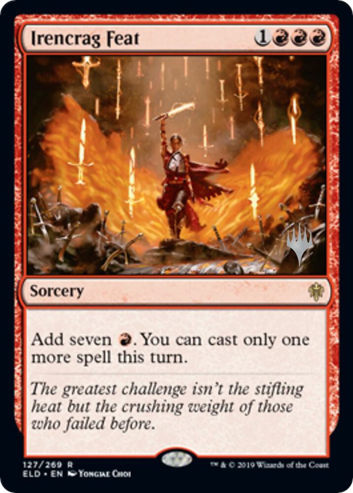Irencrag Feat 127 card from Promo Pack: Throne of Eldraine