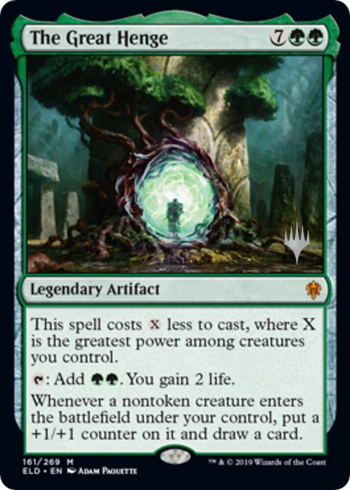 The Great Henge 161 card from Promo Pack: Throne of Eldraine