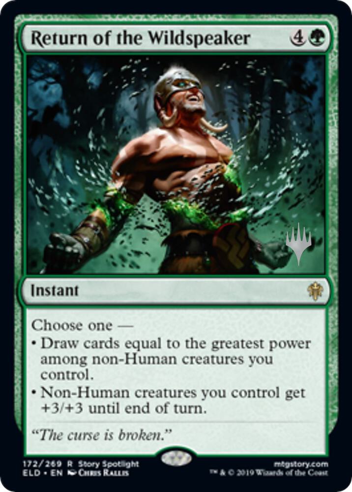 Return of the Wildspeaker 172 card from Promo Pack: Throne of Eldraine