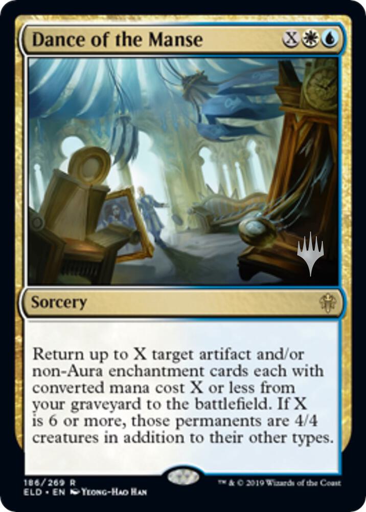 Dance of the Manse 186 card from Promo Pack: Throne of Eldraine