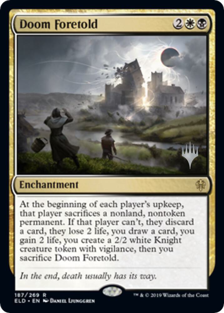 Doom Foretold 187 card from Promo Pack: Throne of Eldraine