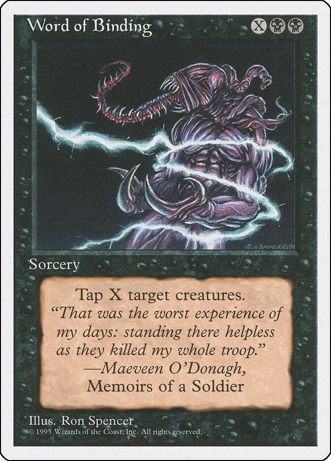 Word of Binding card from Fourth Edition