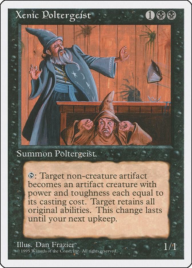 Xenic Poltergeist card from Fourth Edition