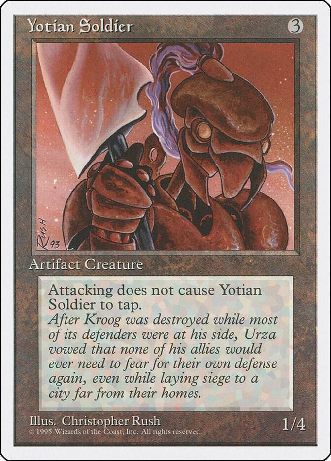 Yotian Soldier card from Fourth Edition