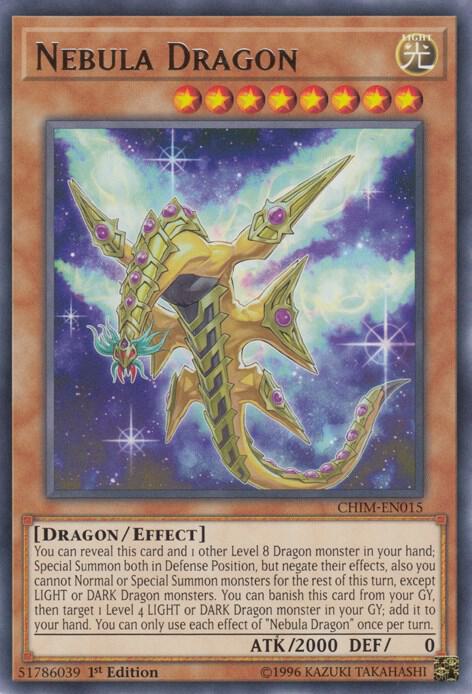 Nebula Dragon CHIM-EN015 card from Chaos Impact