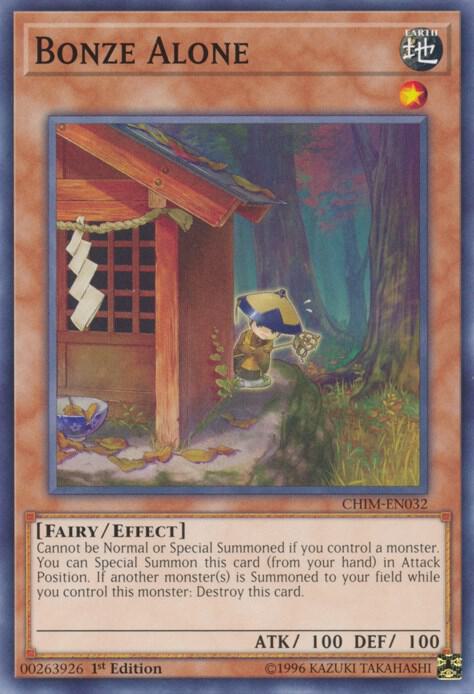 Bonze Alone CHIM-EN032 card from Chaos Impact