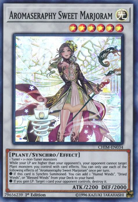 Aromaseraphy Sweet Marjoram CHIM-EN034 card from Chaos Impact