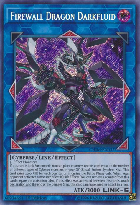 Firewall Dragon Darkfluid CHIM-EN037 card from Chaos Impact