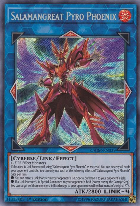 Salamangreat Pyro Phoenix CHIM-EN039 card from Chaos Impact