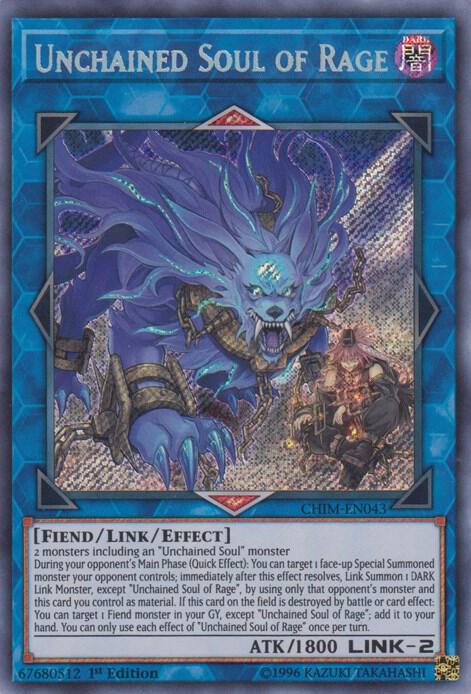 Unchained Soul of Rage CHIM-EN043 card from Chaos Impact