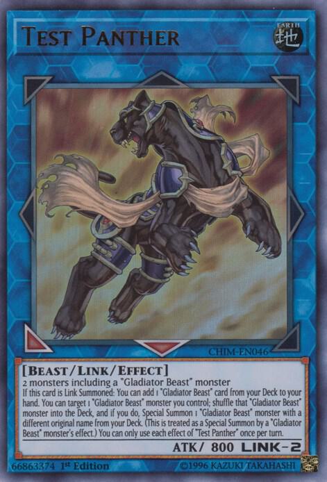 Test Panther CHIM-EN046 card from Chaos Impact