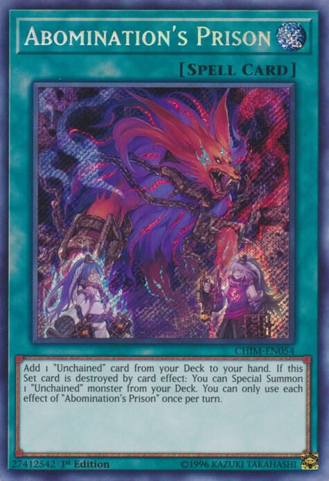 Abomination's Prison CHIM-EN054 card from Chaos Impact