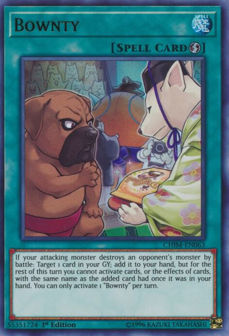 Bownty CHIM-EN063 card from Chaos Impact