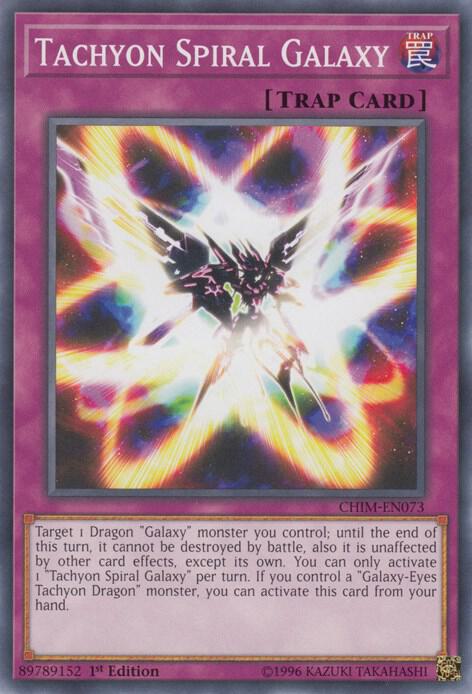 Tachyon Spiral Galaxy CHIM-EN073 card from Chaos Impact