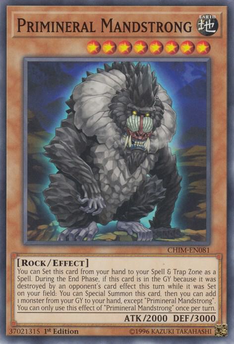 Primineral Mandstrong CHIM-EN081 card from Chaos Impact