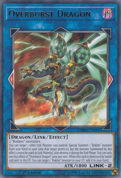 Overburst Dragon CHIM-EN092 card from Chaos Impact