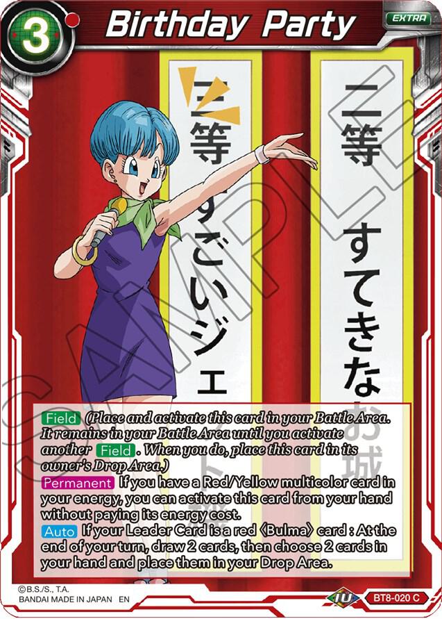 Birthday Party BT8-020 card from Malicious Machinations