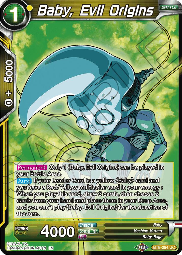 Baby, Evil Origins BT8-084 card from Malicious Machinations