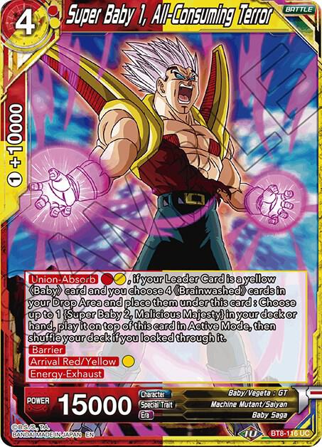 Super Baby 1, All-Consuming Terror BT8-116 card from Malicious Machinations
