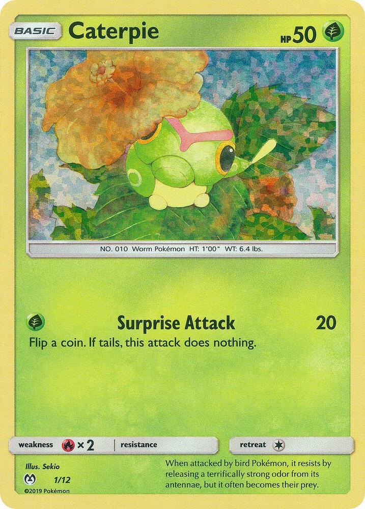 Caterpie - 1/12 001/012 card from McDonald's Promos 2019