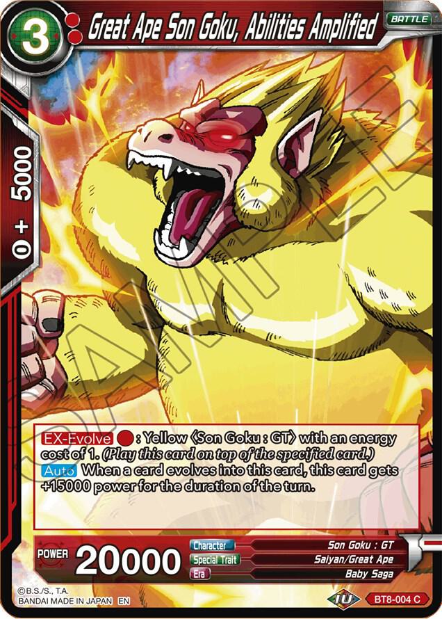 Great Ape Son Goku, Abilities Amplified BT8-004 card from Malicious Machinations