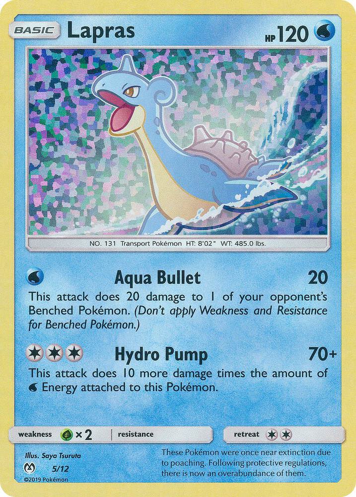 Lapras - 5/12 005/012 card from McDonald's Promos 2019