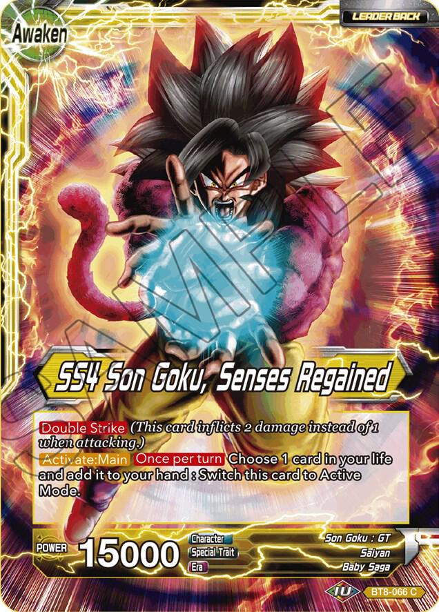 Son Goku & Pan // SS4 Son Goku, Senses Regained BT8-066 card from Malicious Machinations