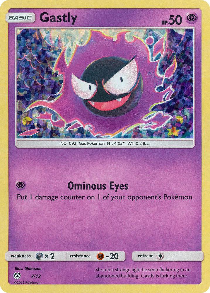 Gastly - 7/12 007/012 card from McDonald's Promos 2019