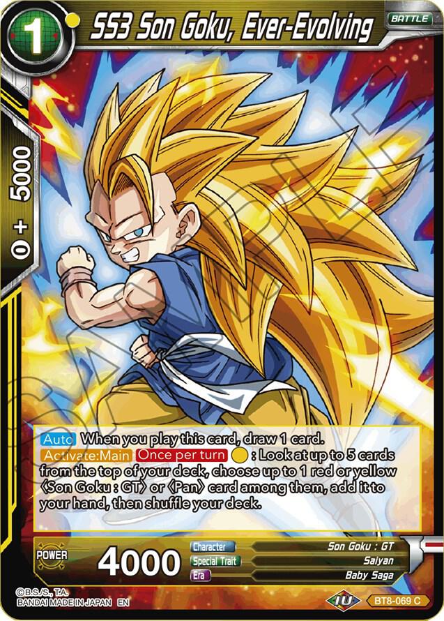 SS3 Son Goku, Ever-Evolving BT8-069 card from Malicious Machinations