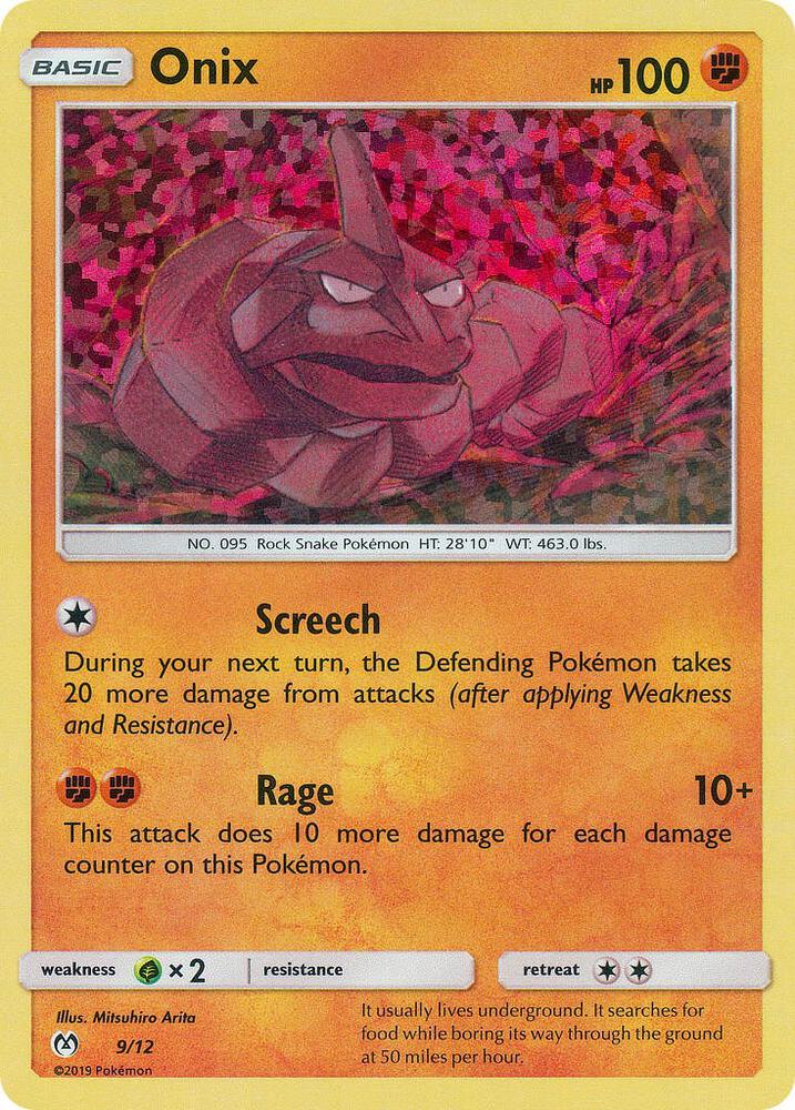 Onix - 9/12 009/012 card from McDonald's Promos 2019
