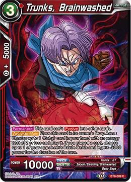 Trunks, Brainwashed BT8-009 card from Malicious Machinations