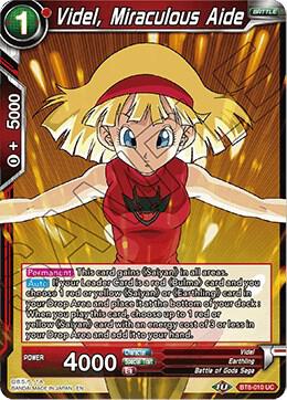 Videl, Miraculous Aide BT8-010 card from Malicious Machinations