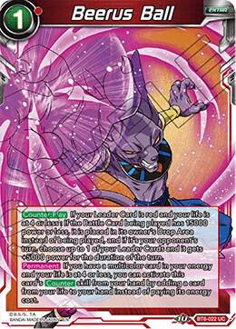Beerus Ball BT8-022 card from Malicious Machinations