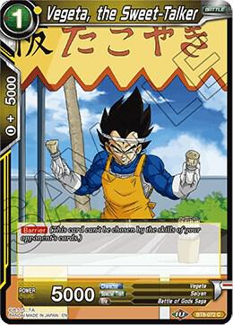 Vegeta, the Sweet-Talker BT8-072 card from Malicious Machinations