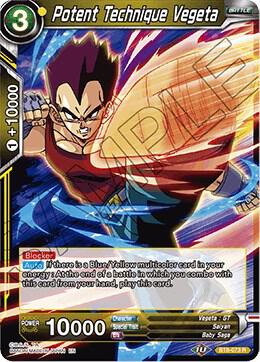 Potent Technique Vegeta BT8-073 card from Malicious Machinations