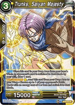 Trunks, Saiyan Majesty BT8-075 card from Malicious Machinations