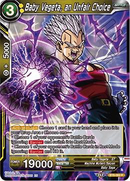 Baby Vegeta, an Unfair Choice BT8-082 card from Malicious Machinations